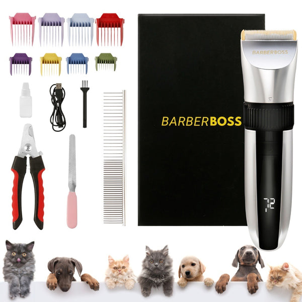 BarberBoss Pet QR-9082 Professional Dog Grooming Clippers Kit
