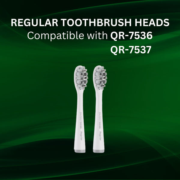 BarberBoss QR-7536/7 Regular Toothbrush Heads (2-pack)