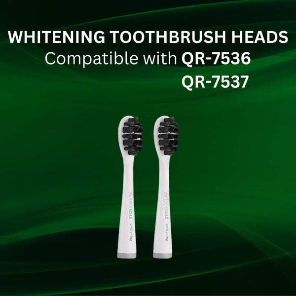 BarberBoss QR-7536/7 Whitening Toothbrush Heads (2-pack)