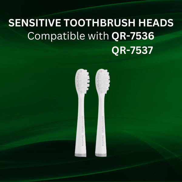 BarberBoss QR-7536/7 Sensitive Toothbrush Heads (2-pack)