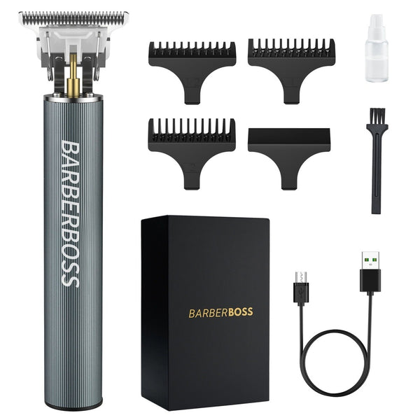 BarberBoss QR-2067 Precision T-Blade Beard & Hair Trimmer - Compact Design