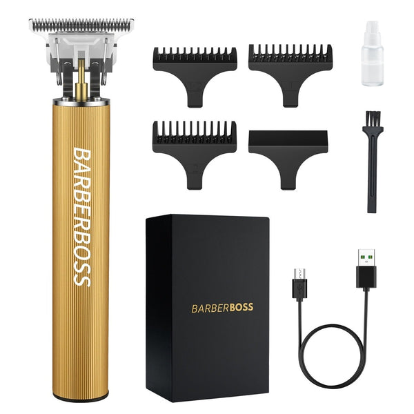 BarberBoss QR-2069 Precision T-Blade Beard & Hair Trimmer USB Charging