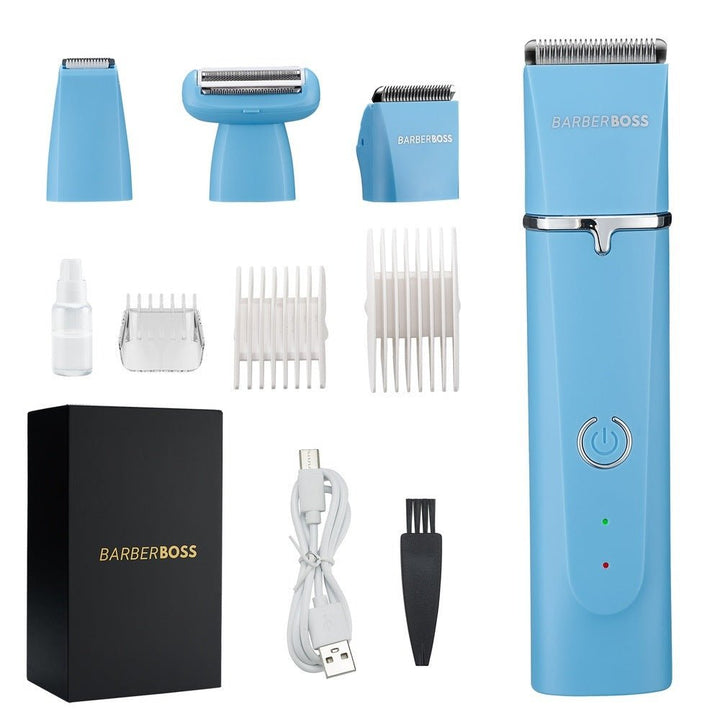 BarberBoss 3 - IN - 1 Mens body grooming kit, Beard trimmer men QR - 6053 - BarberBoss | Look Your Best, Everyday