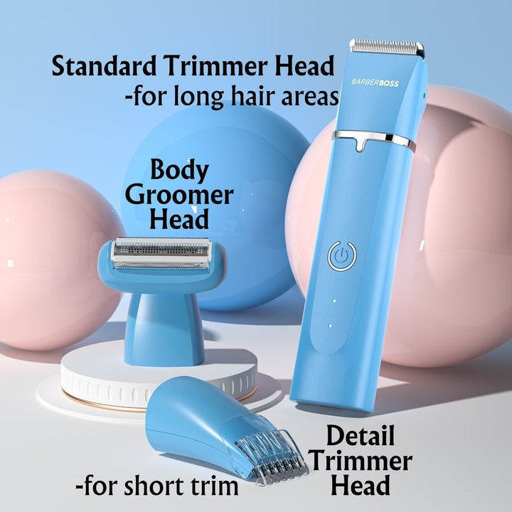 BarberBoss 3 - IN - 1 Mens body grooming kit, Beard trimmer men QR - 6053 - BarberBoss | Look Your Best, Everyday