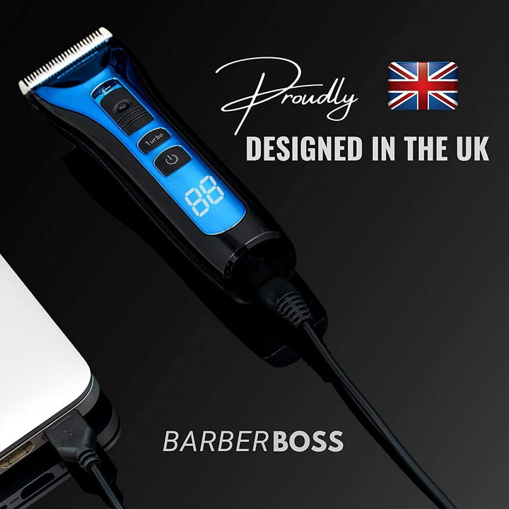 BarberBoss Hairclipper QR - 2081 Waterproof Hair Clippers for Men, Kids & Family - BarberBoss | Look Your Best, Everyday