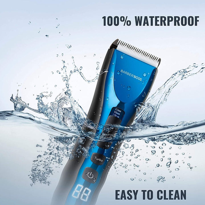 BarberBoss Hairclipper QR - 2081 Waterproof Hair Clippers for Men, Kids & Family - BarberBoss | Look Your Best, Everyday