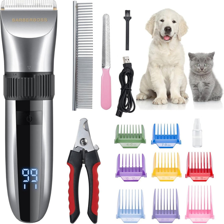 BarberBoss Pet QR - 9082 Professional Dog Grooming Clippers Kit - BarberBoss | Look Your Best, Everyday