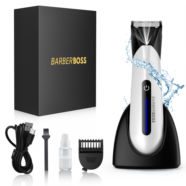 BarberBoss QR - 2073 Mens Ball Shaver, Groin & Body Hair Trimmer for men - BarberBoss | Look Your Best, Everyday