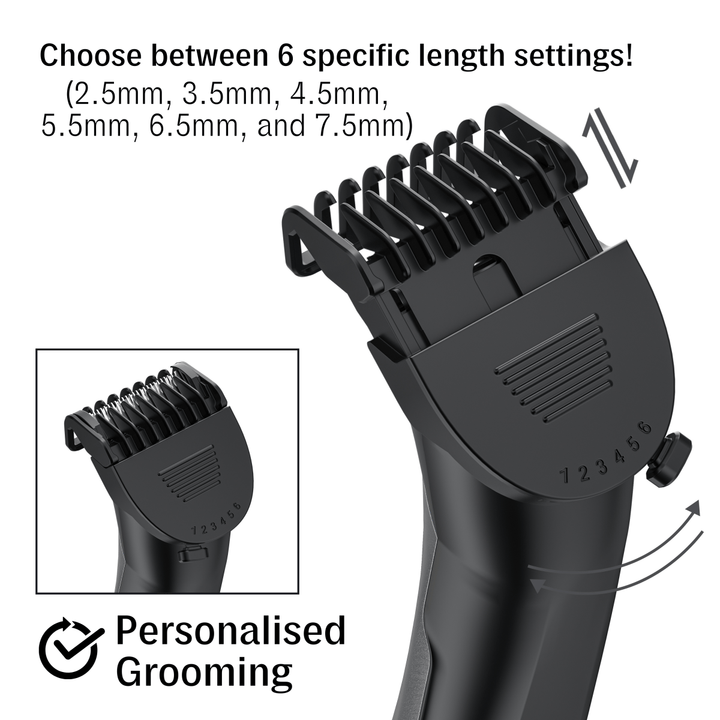 BarberBoss QR - 2075 Groin & Body Hair Trimmer, Body Shavers for Men - BarberBoss | Look Your Best, Everyday