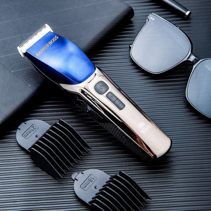 BarberBoss QR - 2083 Self - Sharpening Beard & Hair Trimmer for Men - BarberBoss | Look Your Best, Everyday