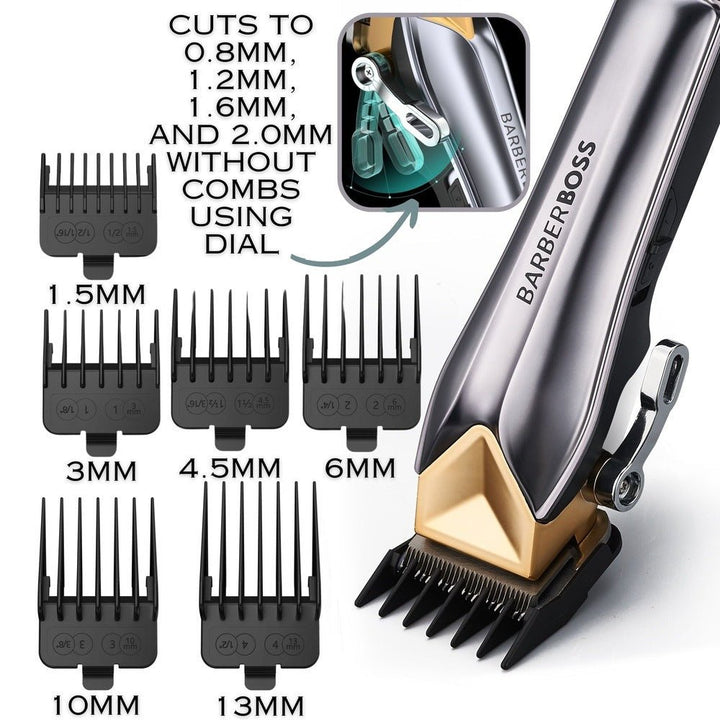 BarberBoss QR - 2098 Men’s Professional Beard & Hair Trimmer - Mens Grooming Kits - BarberBoss | Look Your Best, Everyday