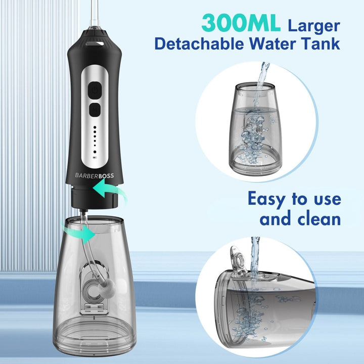 BarberBoss QR - 7025 Water Flosser – Professional Dental Care with Adjustable Settings and Portable Design - BarberBoss | Look Your Best, Everyday