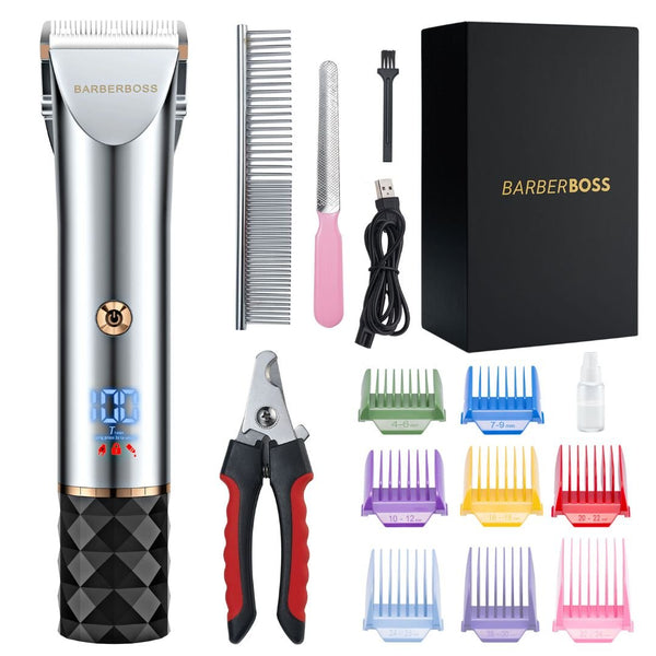 CLEARANCE - BarberBoss Pet QR - 9081 Professional Dog Grooming Clippers Kit - BarberBoss | Look Your Best, Everyday