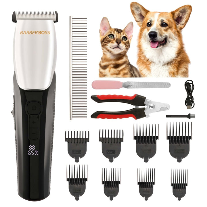 CLEARANCE - BarberBoss Pet QR - 9083 Professional Dog Grooming Clippers Kit - BarberBoss | Look Your Best, Everyday