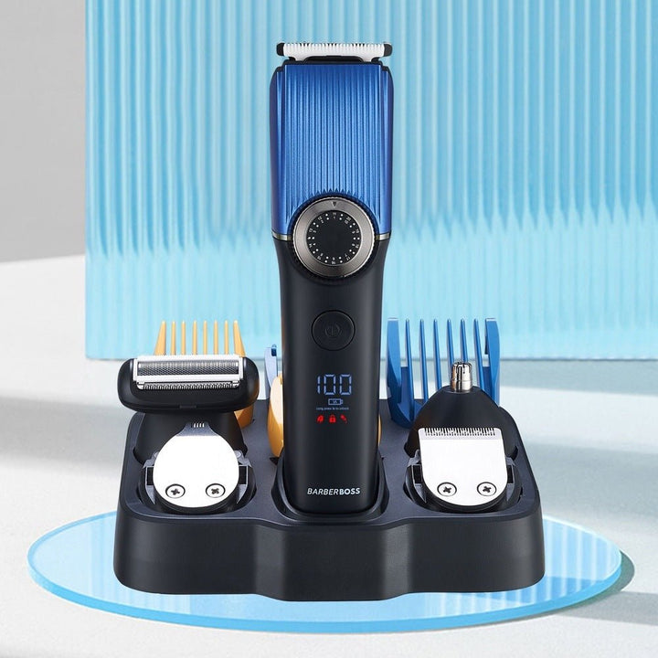 CLEARANCE - BarberBoss QR - 6082 5 in 1 Grooming Kit for Hair, Beard, Nose & Ear & Body Use - BarberBoss | Look Your Best, Everyday