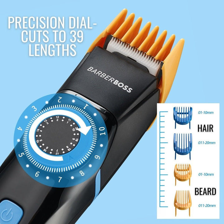 CLEARANCE - BarberBoss QR - 6087 Precision 3 - in - 1 Trimmer - Beard, Hair and Detail - BarberBoss | Look Your Best, Everyday