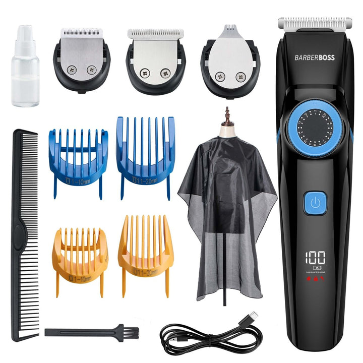 CLEARANCE - BarberBoss QR - 6087 Precision 3 - in - 1 Trimmer - Beard, Hair and Detail - BarberBoss | Look Your Best, Everyday