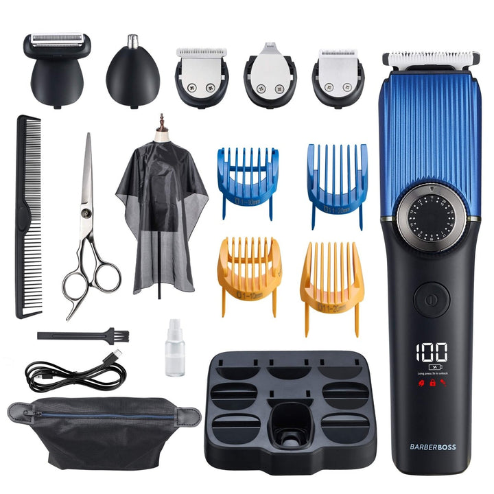 CLEARANCE - BarberBoss QR - 6088 Professional 5 in 1 Body Grooming Kit With Travel Bag - BarberBoss | Look Your Best, Everyday