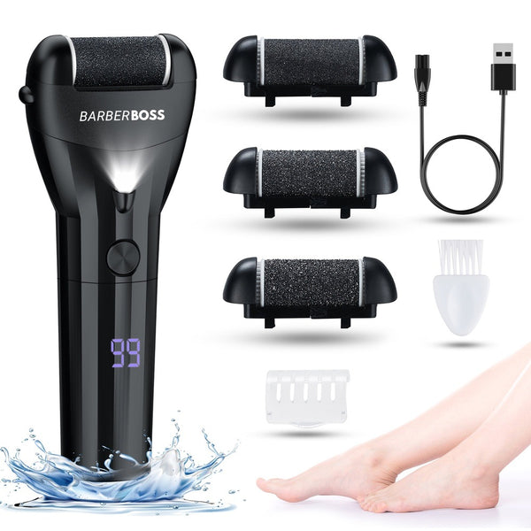 BarberBoss QR-5081 Electric Foot File Hard Skin Remover - Premium Callus Remover