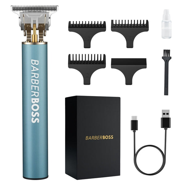 BarberBoss QR-2077 Beard & Hair Trimmer T-Blade - Precision Detail Trimmer