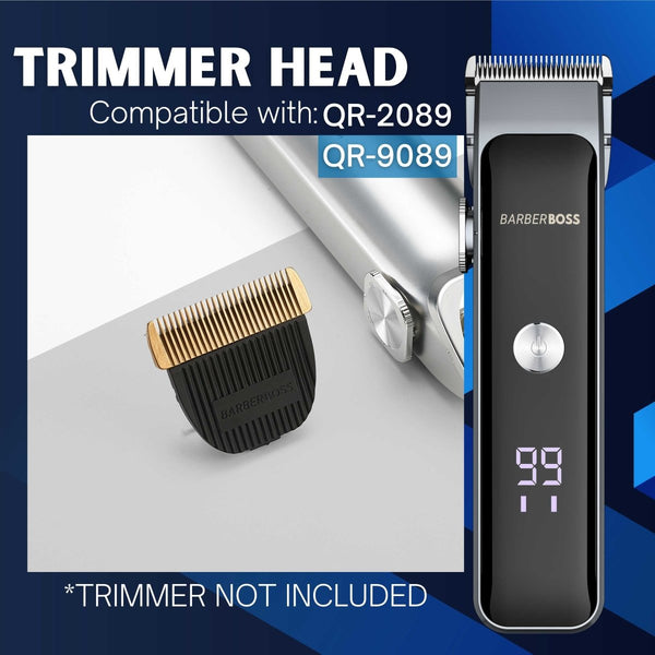 QR - 2089/9089 Titanium - Ceramic Trimmer Head - BarberBoss | Look Your Best, Everyday