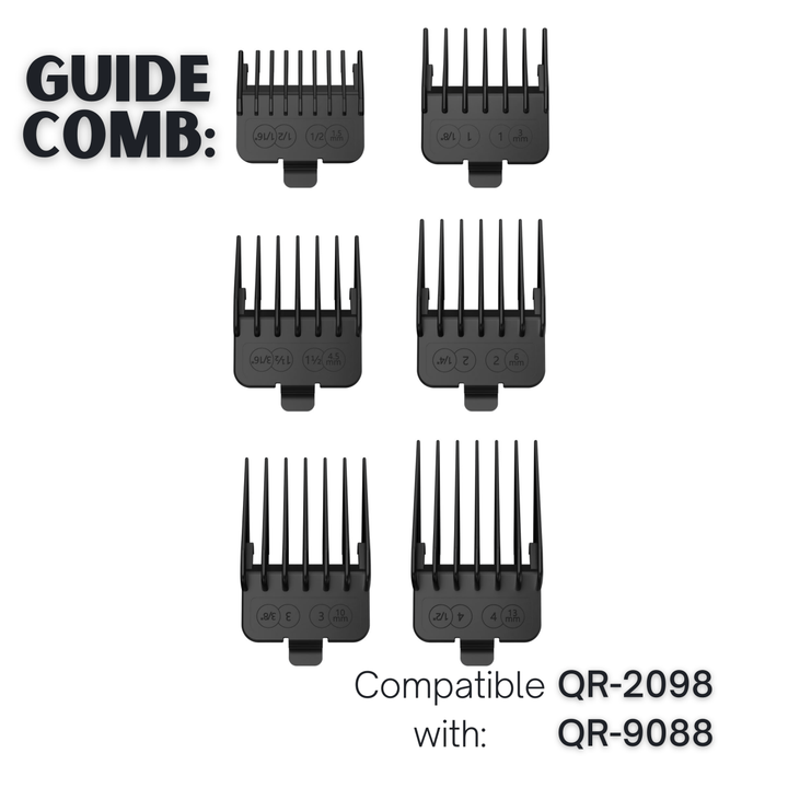 QR - 2098/9088 BarberBoss Basic Comb Guards Various Sizes - BarberBoss | Look Your Best, Everyday