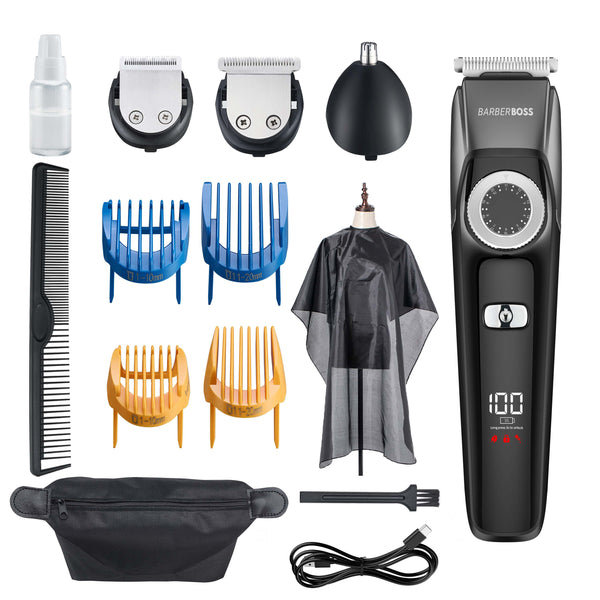 BarberBoss QR-6051 Precision 3-in-1 Trimmer – Hair, Beard, Nose and Ear