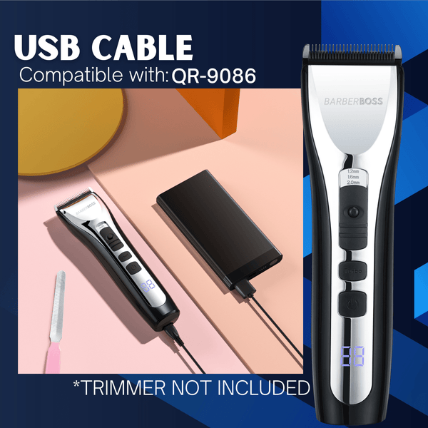 QR - 9086 USB Authentic Charging Cable - BarberBoss | Look Your Best, Everyday