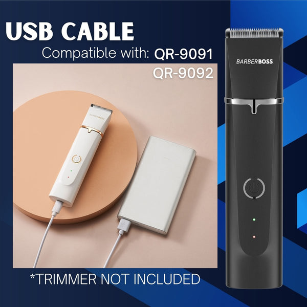 QR - 9091/92 USB Authentic Charging Cable - BarberBoss | Look Your Best, Everyday